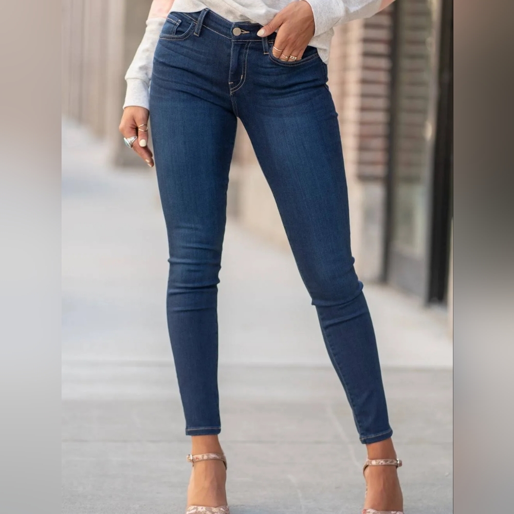 Flying Monkey Agave Mid Rise Super Soft Skinny Jeans Y2749